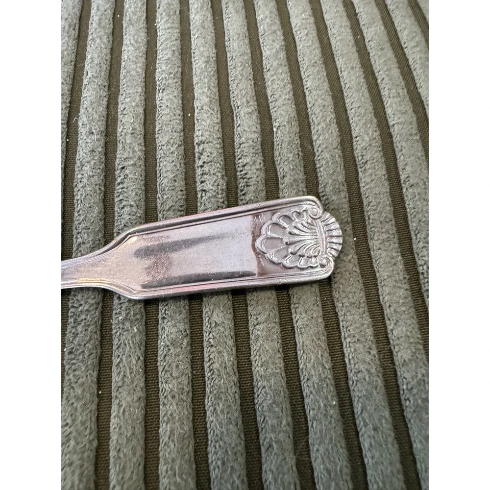 Revere Ware Stainless‎ Korea Serving Spoon Ornate Handle Shell Design